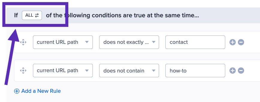 Configure exclusionary rules in OptinMonster to prevent campaigns from showing on specific pages. - OptinMonster Configure exclusionary rules in OptinMonster to prevent campaigns from showing on specific pages.