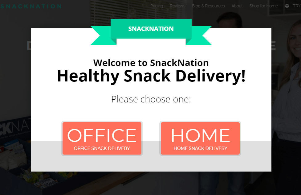 SnackNation segments visitors using OptinMonster - OptinMonster SnackNation segments visitors using OptinMonster