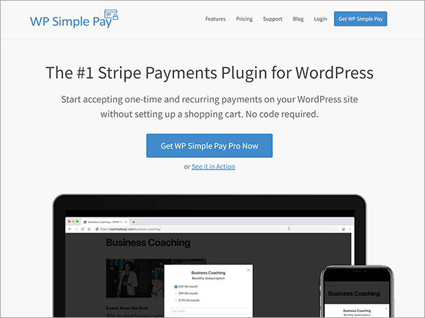WP Simple Pay - OptinMonster